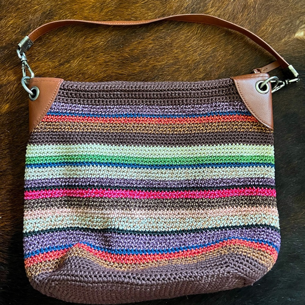 Beautiful woven bag by The Sak!